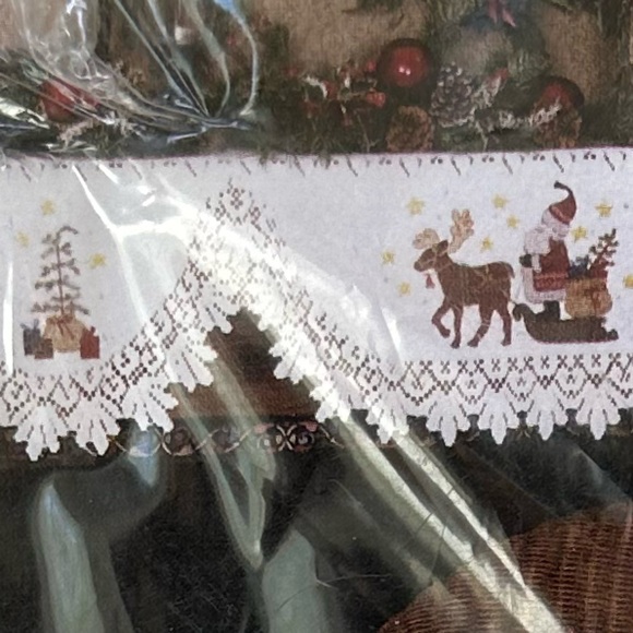 Heritage Lace Alpine Classic Mantel Scarf with Night Before Christmas~Nwt’s - Picture 6 of 7